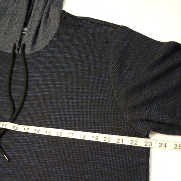 Elwood Sweatshirt Size XL Mens Hoodie Navy & Gray Short Sleeve  Oversized - Picture 6 of 7